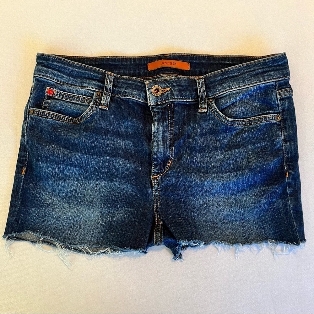 Joe’s Jeans Cut Off Dark Wash Mid Rise Shorts Size 30